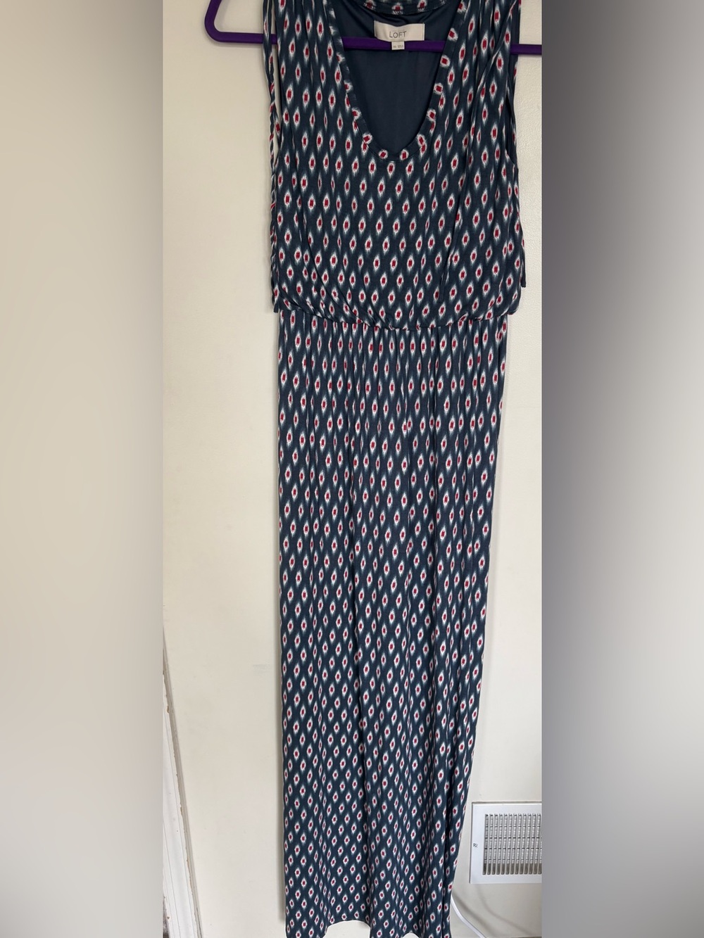 LOFT Maxi Dress in Ikat Print Size Extra Small